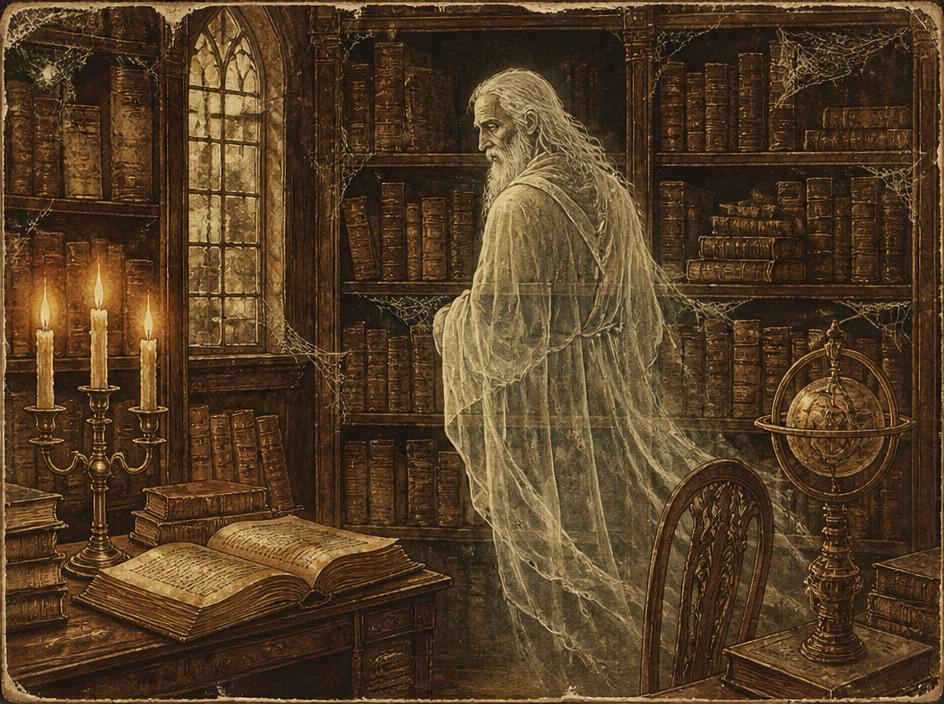 Illustration for The Librarian of Ravenwood